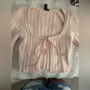 Windsor Blush Ribbed Cardigan
